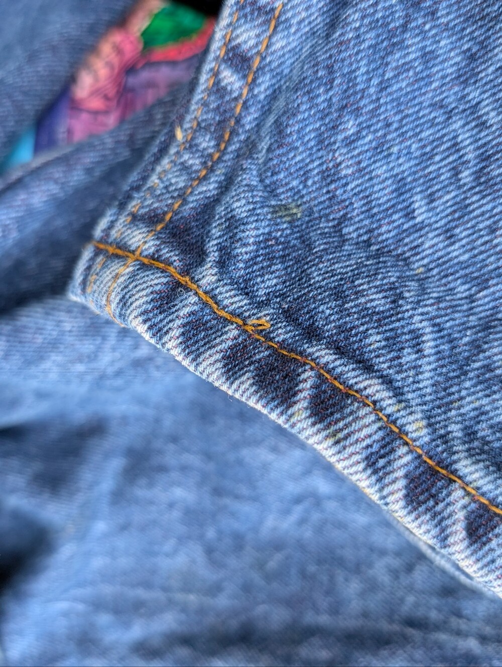 Vintage 1980s Levi's "Student" 100% Cotton Acid Washed Jeans W28 L30 - Picture 7 of 11